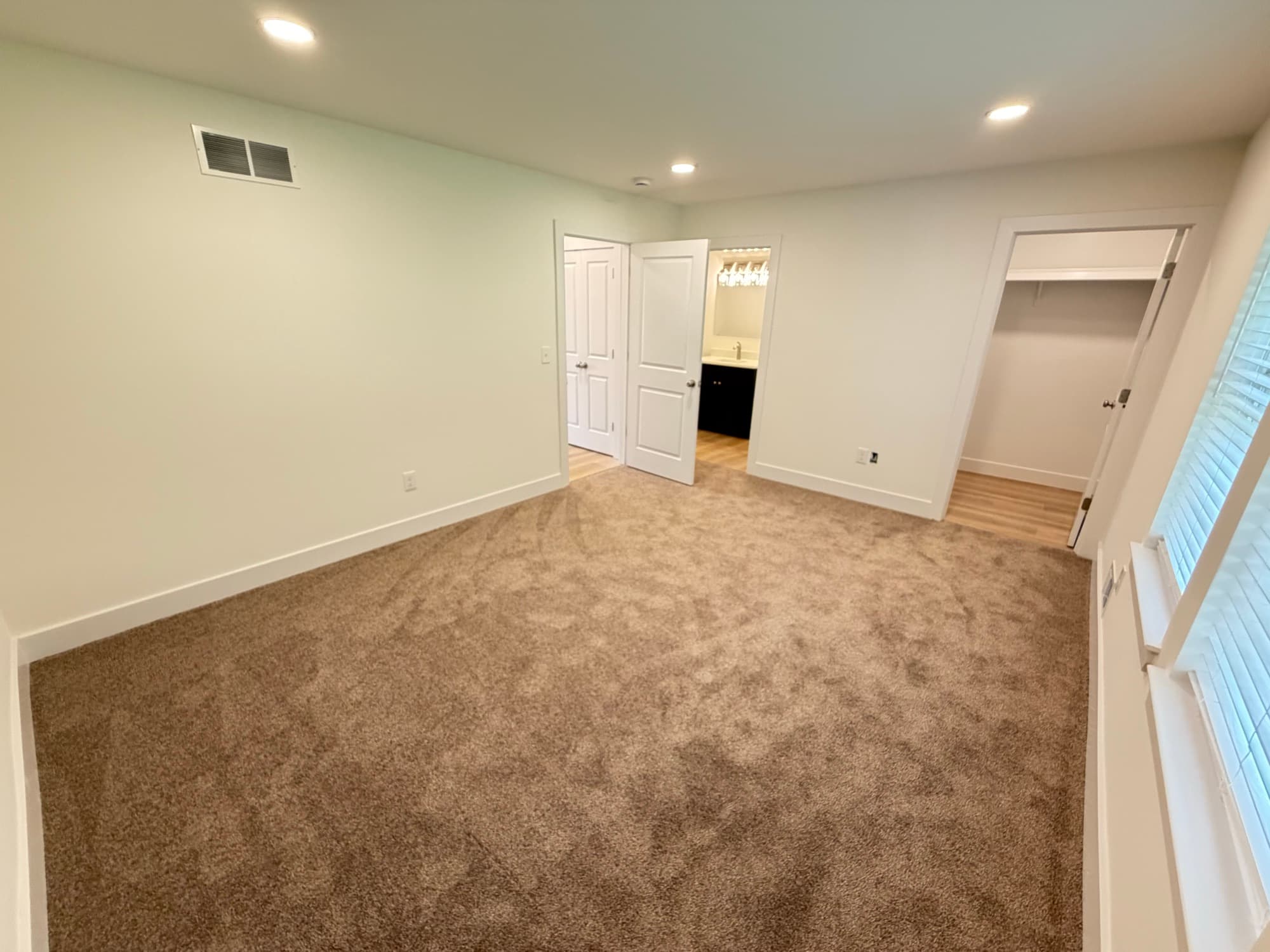 Spacious bedrooms